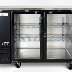 NSF 48 ins Beer Glass Door Back Bar Refrigerator case UUB24-48g

