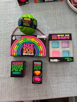 Needoh Bundles Nice Ice Baby Funky Pups Rainbow