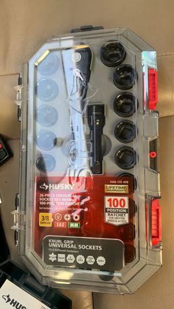 Husky 26-Piece Universal Socket Set with Ratchet
