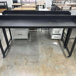 Overbed Table with Wheels, Queen Full Size Mobile Computer Desk, Standing Laptop Cart($60 each)