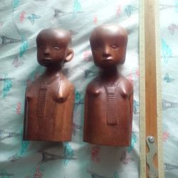 Authentic African Tribal Hand Carved Statues