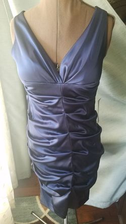Xscape Evening Navy dress with tags Size 14