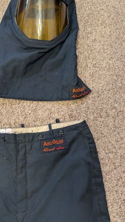 ARC GEAR ELECTRIC ARC FLASH HOOD & ARC FLASH PANTS BOTH ARE 40CAL/CM2 AG40HA & AG40P