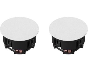 Sonos - Architectural 6-1/2" Passive 2-Way In-Ceiling Speakers (Pair) - White.  Model: INCLGWW1