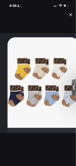 Fendi Baby Socks Set of 7