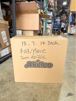 15x7x14 Shipping Boxes New Corrugated Cardboard Cartons 2000 Available Bulk $0.30 Each