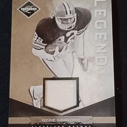 Ozzie Newsome Jersey Patch Card 97/99 Cleveland Browns Hall Fame 