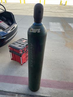 Oxygen Gas tank 50 pound tank welding tank