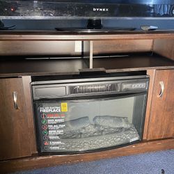 TV stand with heater
