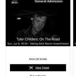 2 Tyler Childers Pit Tickets