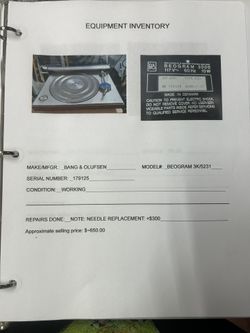 Bang & Olufsen Beogram 3K/5231