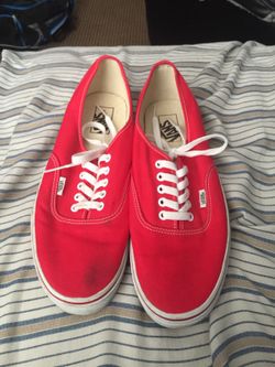 Red vans size 11