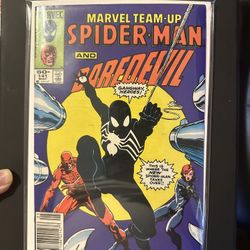 Marvel Team up #141 First Black Suit Daredevil And spiderman 