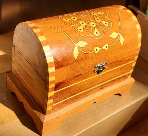 Wood Jewelry Box Inlay Morocco Thuya