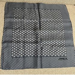 Vintage  Authentic Christian Dior Scarf Handkerchief -Navy 
