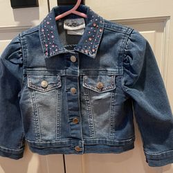 Rare editions pink rhinestone toddler denim jacket. Basically brand new. Perfect condition. Size 3T.