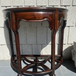 Stunning Antique Chinese Demilune Table 