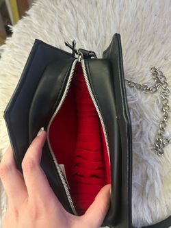 Gothic velvet coffin bag