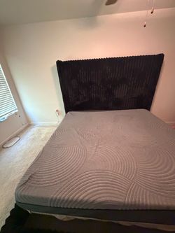 King size bed frame and mattress