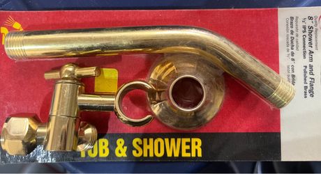 8” shower arm and flange