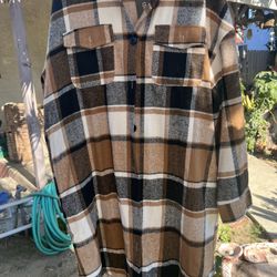 Plaid Coat Size 18w New