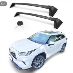 Autekcomma Heavy Duty Roof Rack Cross Bars Replacement for Toyota Highlander 2020-2024(not fit LE Models & Grand Highlander),Anti Theft Mechanism Lock