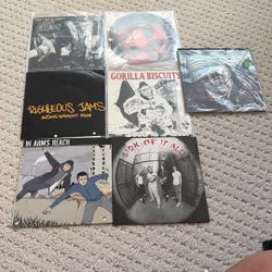 Pack Of Hard To Find Hardcore 7 Inches. Limited edition Color Vinyl On One 