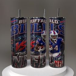 Buffalo Bills Tumbler with Straw