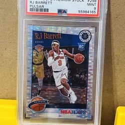 2019-20 RJ Barrett PSA 9 RC Hoops Premium Pulsar Rookie