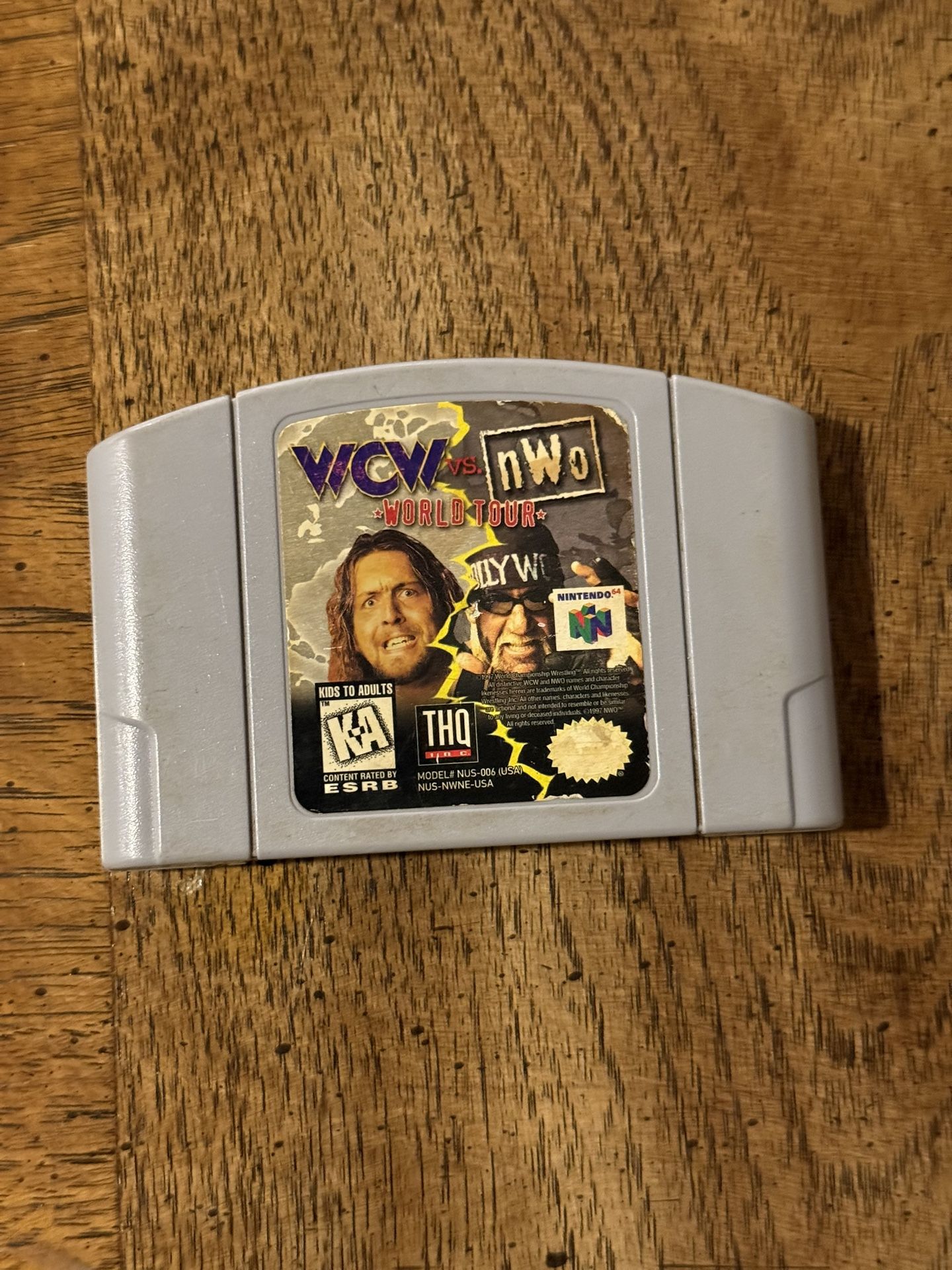WCW vs. NWO World Tour (Nintendo 64, 1997) Tested Authentic N64