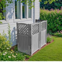Outdoor Privacy Fence Screen Lattice Mesh Outside Screen Enclosure Balcony Panels Wall Air Conditioner Fence Trash Can Pool Equipment Enclosure for Ya