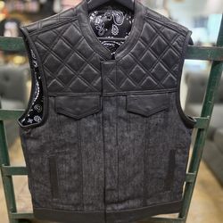 Leather/ Denim Vests $175 FIRM