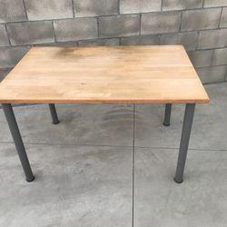 IKEA Solid Oak Wood Table Desk For Salesman 