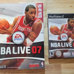 PlayStation 2 NBA Live 07 PS2  basketball  with Game Guide