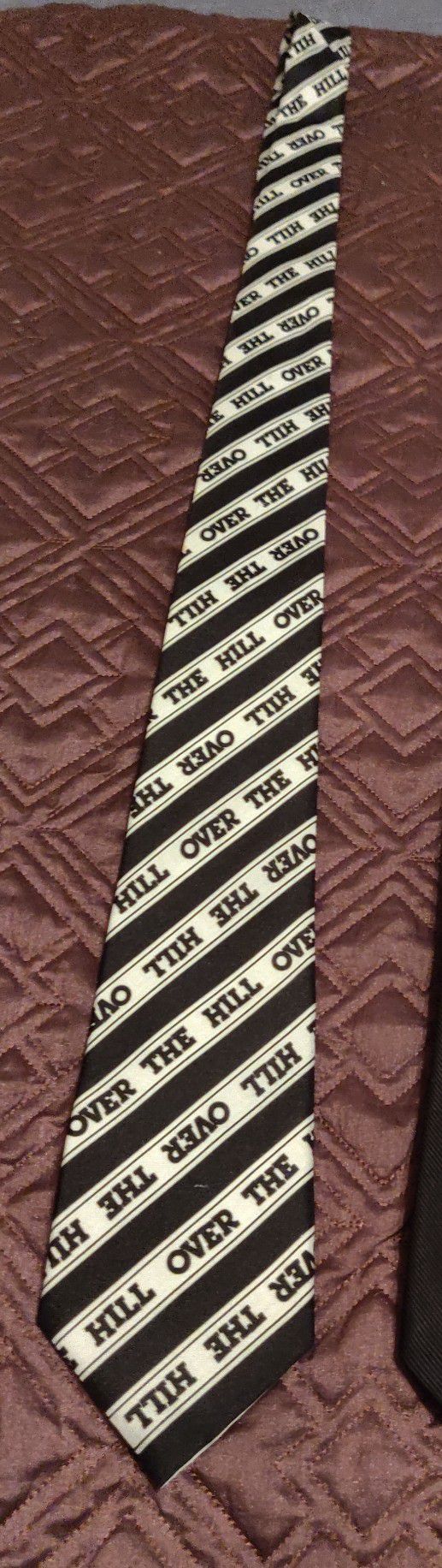 Black and White "Over The Hill" Tie