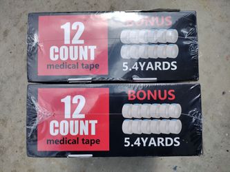 2 New Boxes 4 in Wide Medical Tape