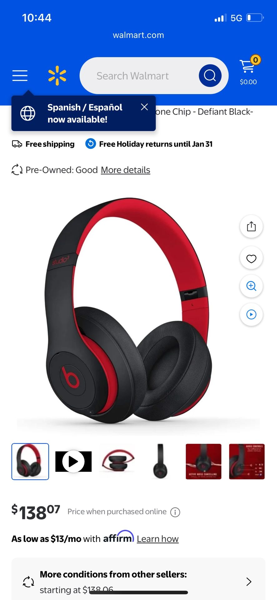 Studio 3 Beats headphones 