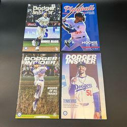 Mookie Betts LA Dodgers Insider Playball Program Lot 2022 2023 2024