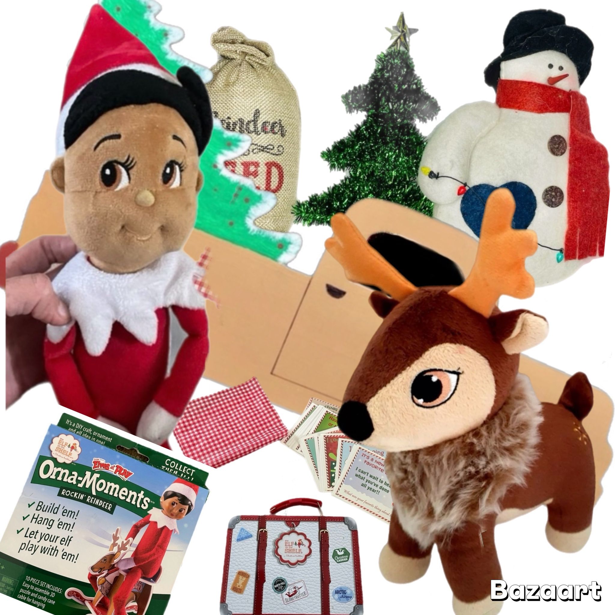 Elf bundle 12” Elf on the Shelf Plushee Pals With 9” Pet And Accessories