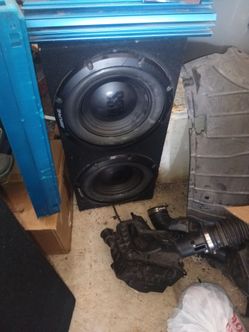 12' x 2 subwoofers in box