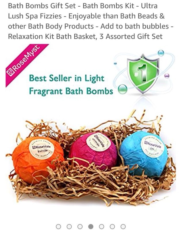 RoseVale Bath Bombs Gift Set for Valentine
