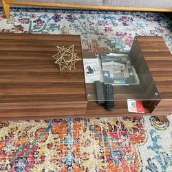 Mid century Modern Coffee Table With Storage