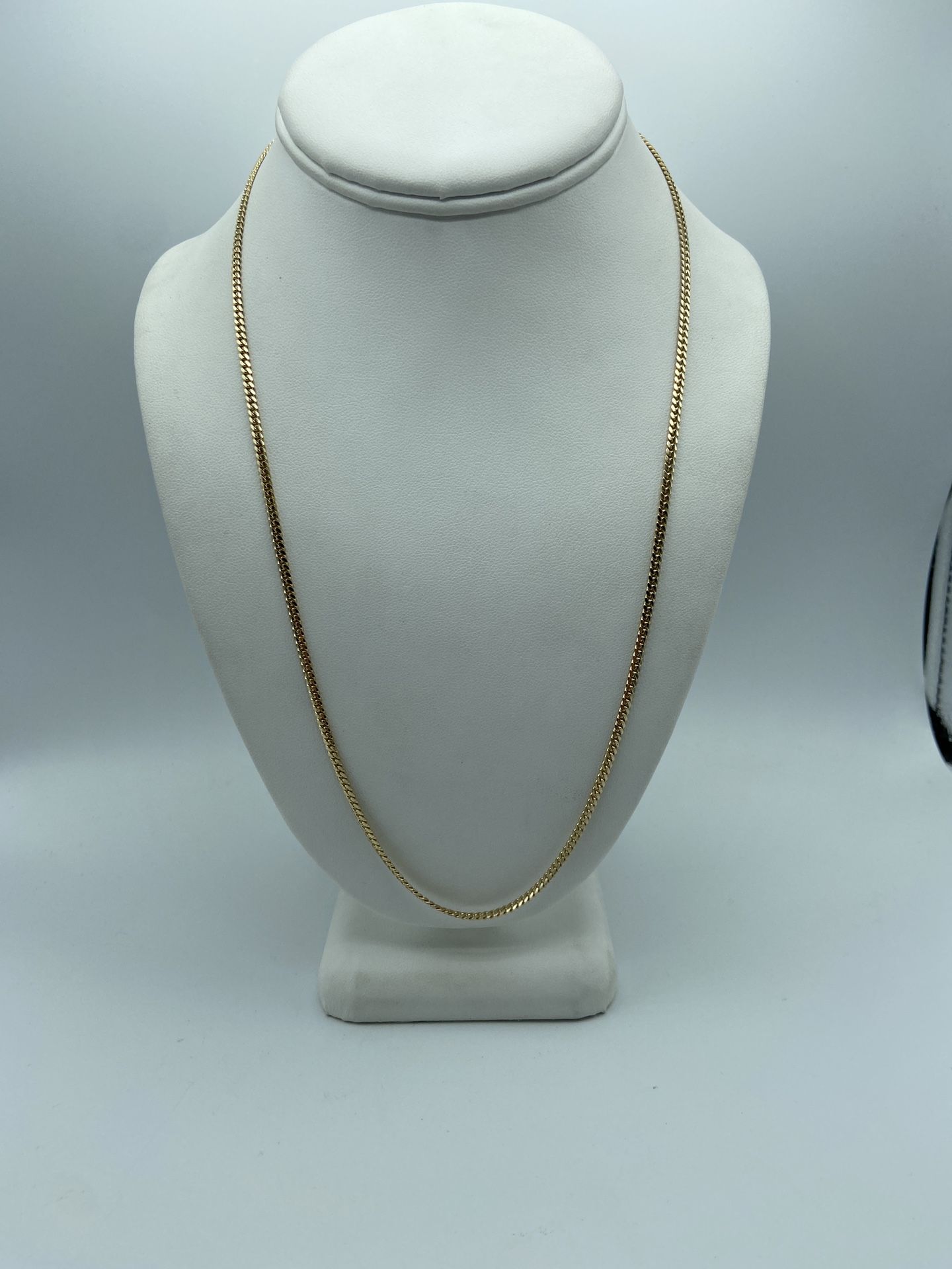 14kt Yellow Gold Micro Cuban Chain 22”