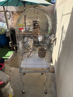 Heavy duty bird cage