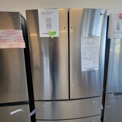 Stainless Steel French Door Refrigerator New Scratch And Dent With 6months Warranty 