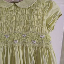 Beautiful Smocked Easter Dress Janie And Jack Size 6 Vintage Style