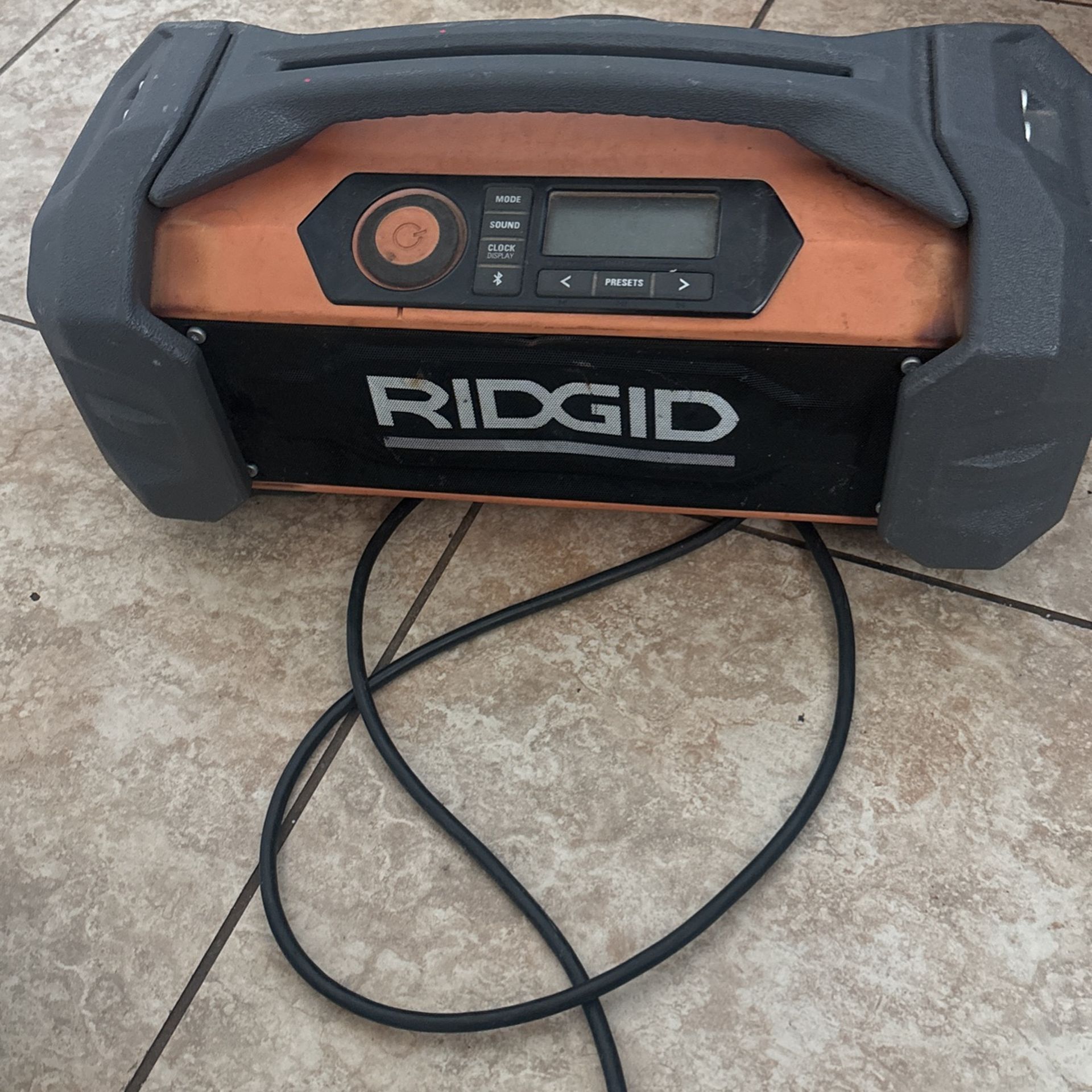 Ridgid Radio Bluto 