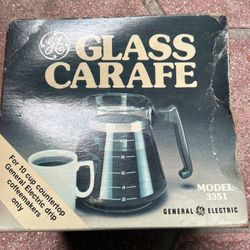 GE General Electric model 3351 Replacement Glass Coffee Carafe 10-Cup New in Box