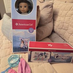 NEW American Girl Corinne Tan Doll & Sisiter Gwynn Tan
