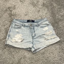 Hollister size 7 high rise mom shorts